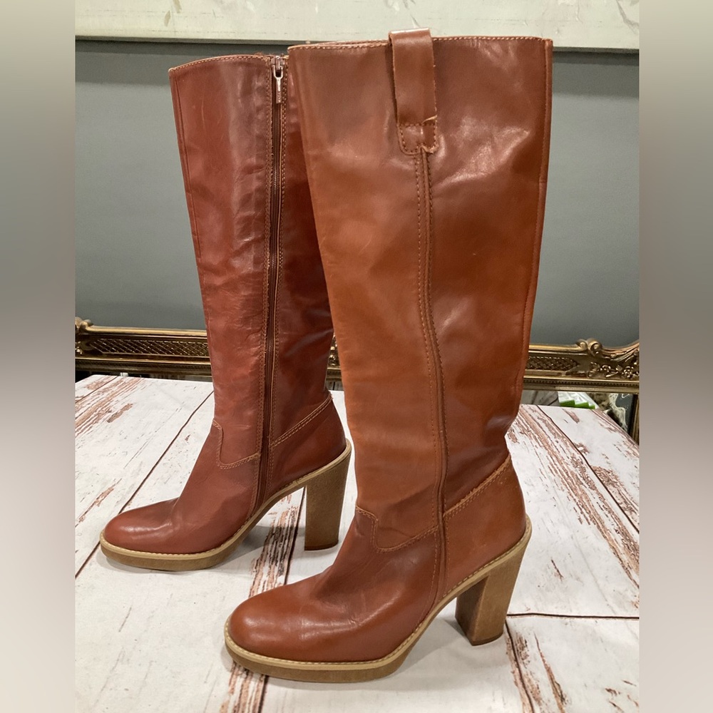 ZARA MADE IN SPAIN LEATHER BOOTS